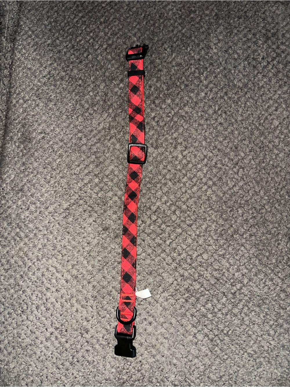 Top-Paw Red And Black Plaid Check Adjustable Collar Size Medium